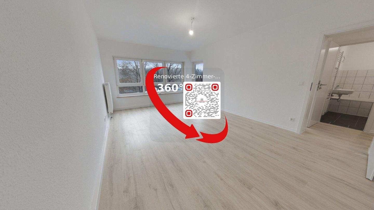 Thumbnail-Frisch sanierte 4-Zimmer-Wohnung inkl. Balkon (Erstbezug!) mit 360°Rundgang!