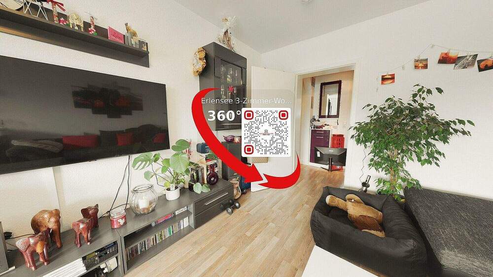 Thumbnail-360° Rundgang: 3-Zimmer-Wohnung mit Balkon in der Nähe vom Erlensee!