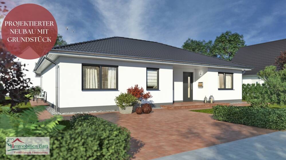 Thumbnail-NEUBAUPROJEKT: BUNGALOW AUF 586 M² GROßEM, EBENEM GRUNDSTÜCK