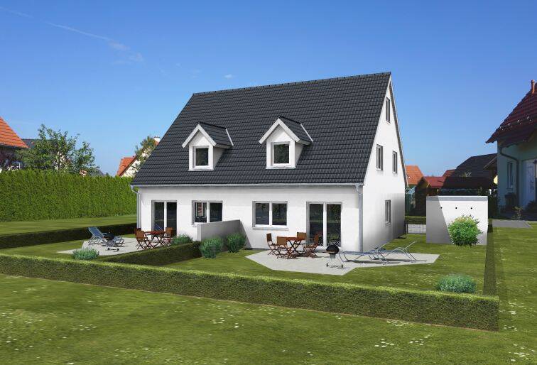 Thumbnail-Doppelhaushälften Neubau mit Keller in Feucht mit Grundstück