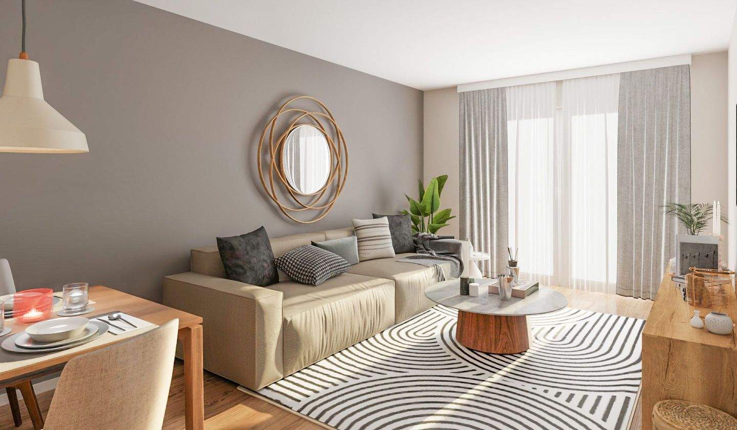 Thumbnail-4-Zi.-Wohnung, Südloggia, zwei Bäder - barrierefrei