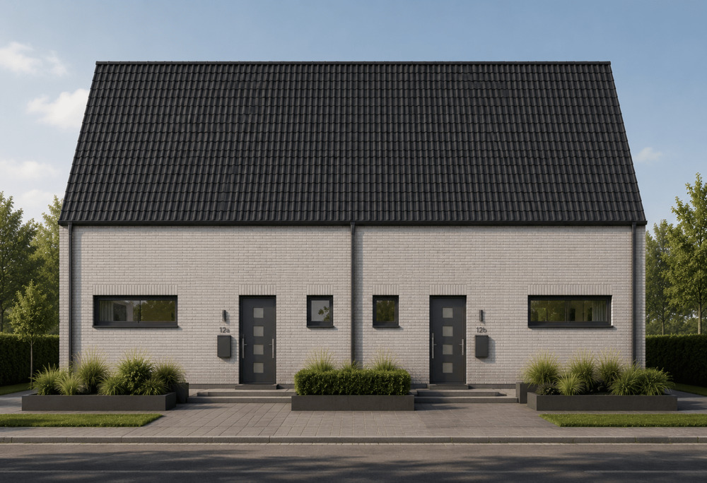 Thumbnail-Moderne Neubau-Doppelhaushälfe mit Kaufgrundstück in attraktiver Lage von Südlohn!