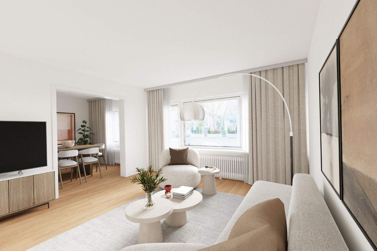 Thumbnail-AIGNER - Gut aufgeteilte Hochparterrewohnung mit Westbalkon in Alt-Solln