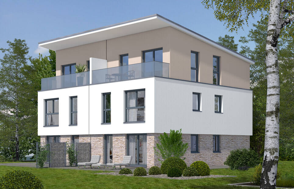 Thumbnail-Angenehmes Wohnen in Fürth-Dambach. Neubauprojekt zwei Doppelhaus-Domizile in Hybridbauweise. Beratungstermin vereinbaren.