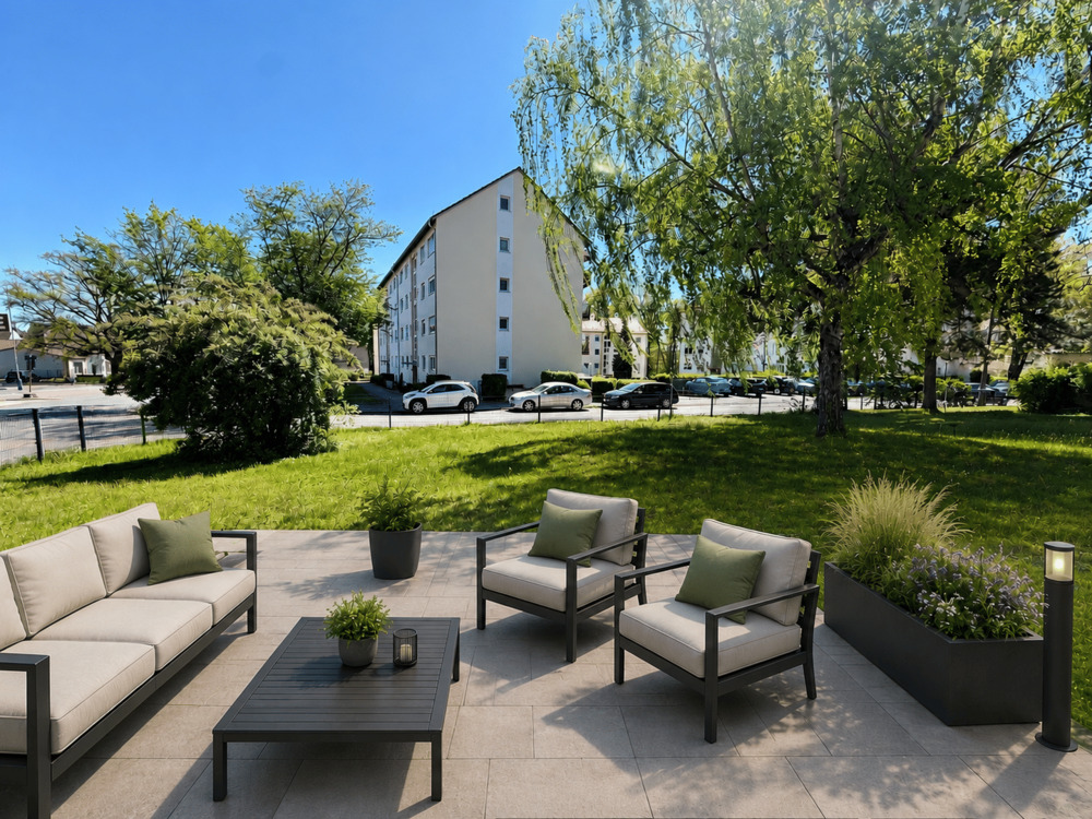 Thumbnail-Provisionsfrei! Fantastische und gepflegte 4-Zimmer-EG-Wohnung mit eigenem Garten, Terrasse & Balkon mit ca. 120 qm in Nürnberg Katzwang