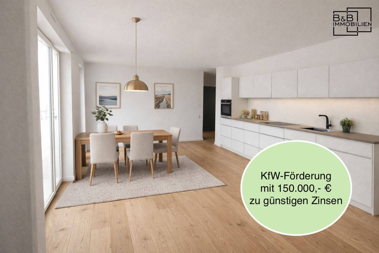 Thumbnail-B&B Immobilien: Exklusives Neubauwohnung mit attraktiver KfW-Förderung