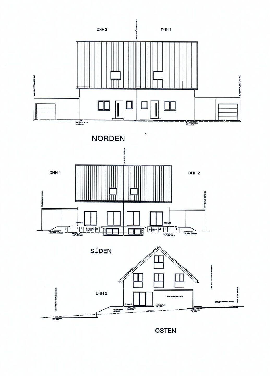 DHH 1+2 Ansichten Variante 1