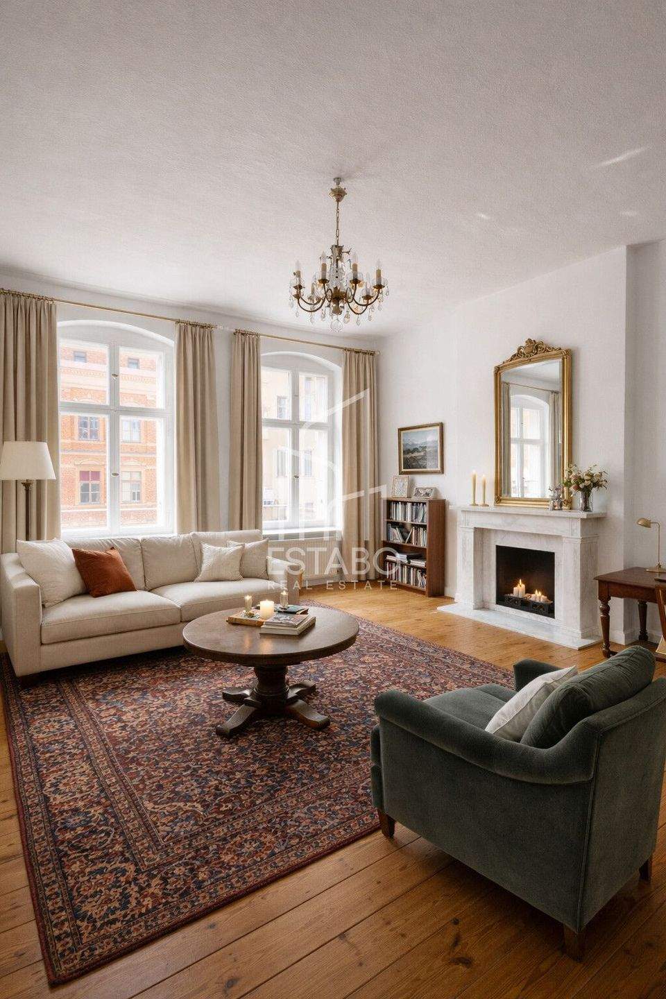 Thumbnail-Klassischer Altbau im Mitte-Kiez: Stilvolle 2-Zimmer Wohnung auf 81 m² mit Balkon & Einbauküche