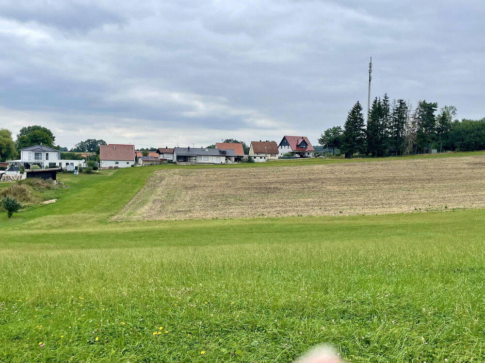 Blick vom Himmelreich zum Haus