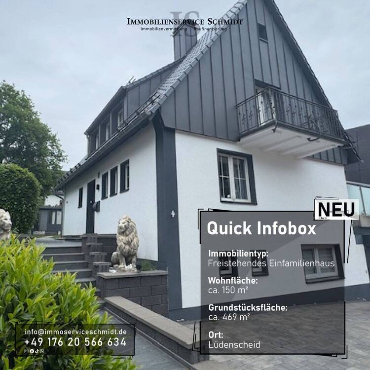 Thumbnail-Hochwertiges, saniertes und freistehendes Einfamilienhaus auf einem toll angelegten Grundstück in einer der besten Lagen von Lüdenscheid (Buckesfeld)