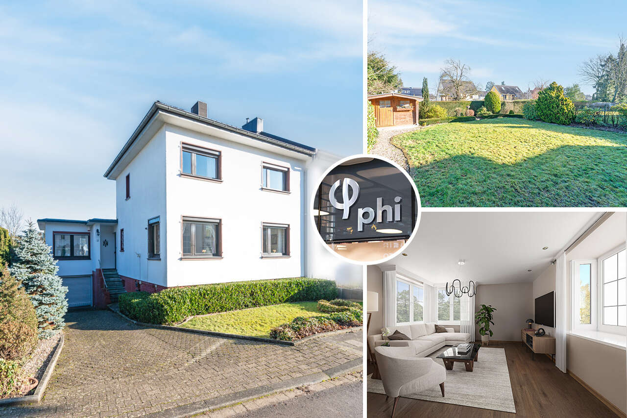 Thumbnail-PHI AACHEN - Charmantes Wohndomizil mit schön angelegtem Garten und Garage in Aachen-Soers!