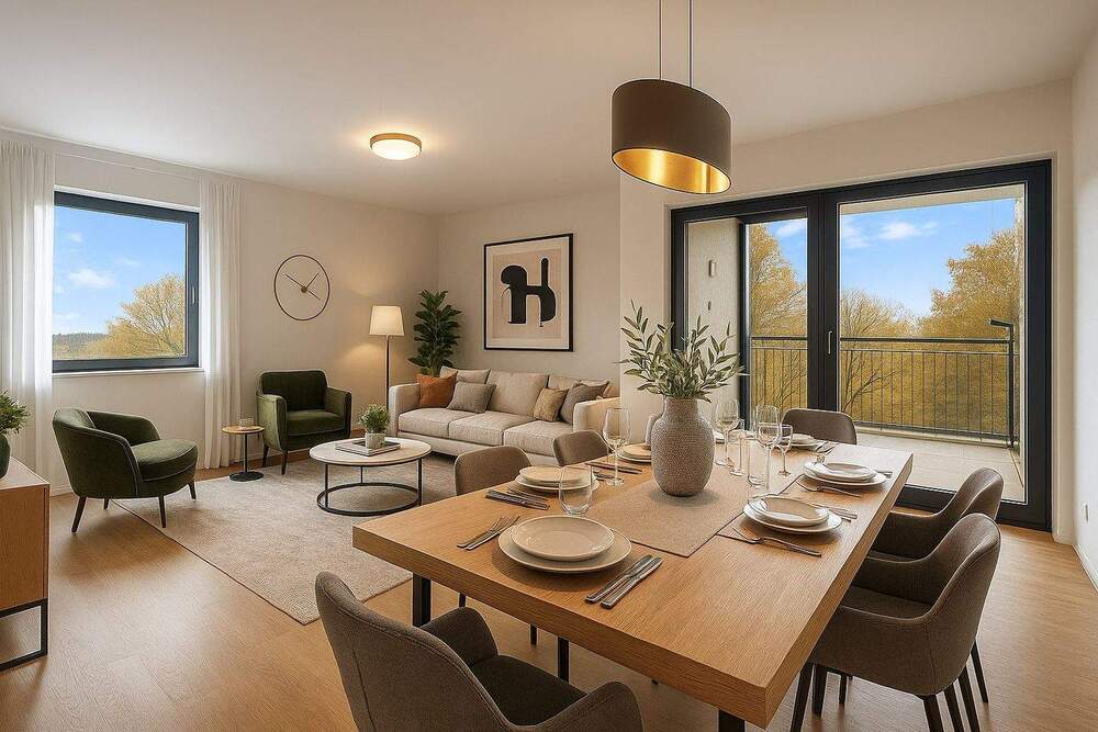 Thumbnail-Hofheim-Marxheim: Bezugsfertige 4-Zimmer-Wohnung mit Westbalkon und Tiefgaragenstellplatz