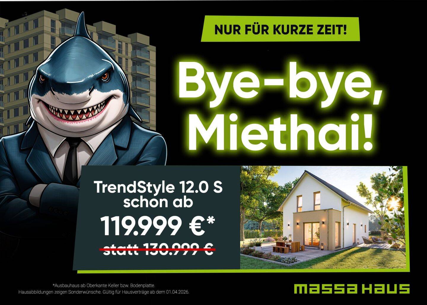 Thumbnail-Bauplatz inkl. Ausbauhaus in Südlage