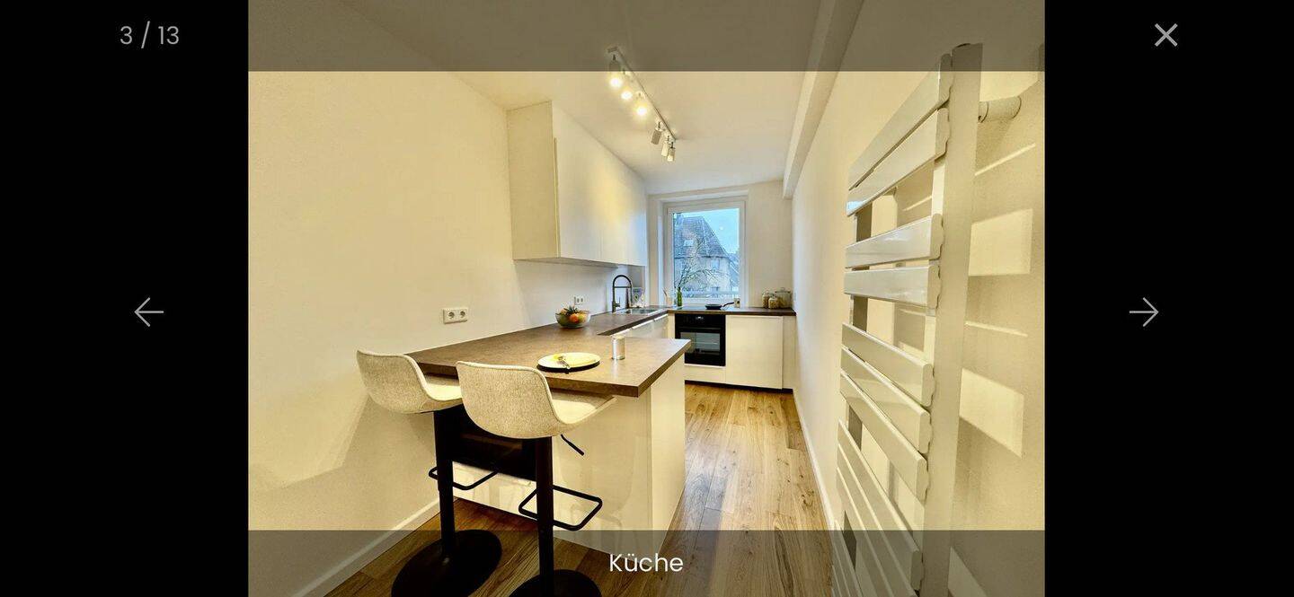Thumbnail-Möblierte 2-Zimmer-Wohnung mit Balkon: Erstbezug nach Modernisierung im Herzen Düsseldorfs!