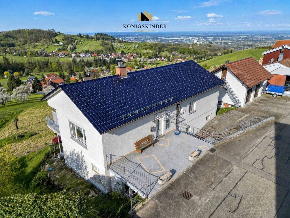 Thumbnail-Mehr Blick geht nicht - Ein-Zweifamilienhaus mit Panorama übers Rheintal