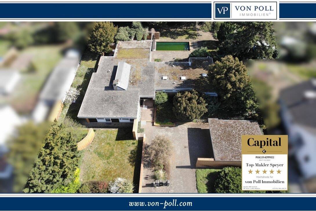 Thumbnail-Blickgeschützter Bungalow mit Einliegerbereich, großem Grundstück und Pool