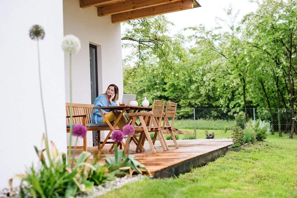 Auszeit auf ihrer Terrasse