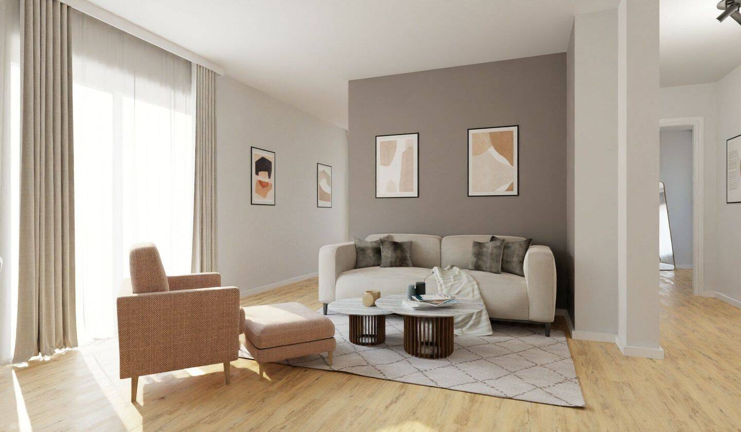 Thumbnail-Wohnung mit drei Zimmern und Dachterrasse