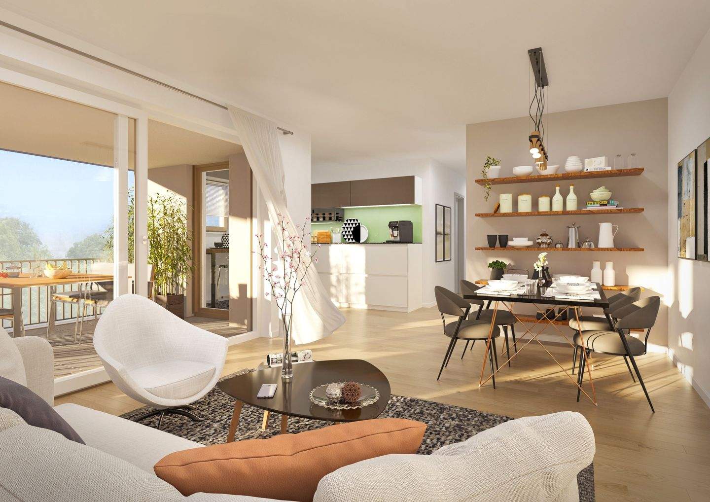 Thumbnail-Ihre neue & schlüsselfertige 4-Zimmer-Wohnung mit KfW-40 & QNG-Zertifizierung ist im Rohbau