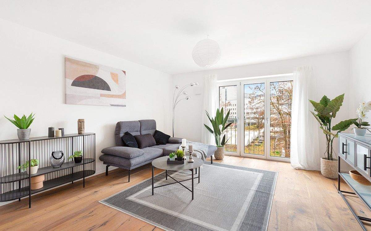 Thumbnail-Neubau-Komfort mit zeitgemäßem Grundriss: Balkon, Tageslicht-Badezimmer, große Fenster