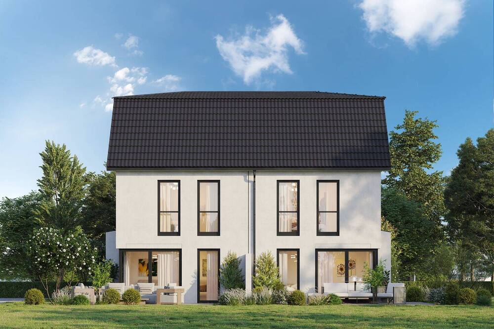 Thumbnail-NEUBAU-DOPPELHAUSHÄLFTE in sehr ruhiger Lage - mit Tiefgarage - keine angrenzende Straße..