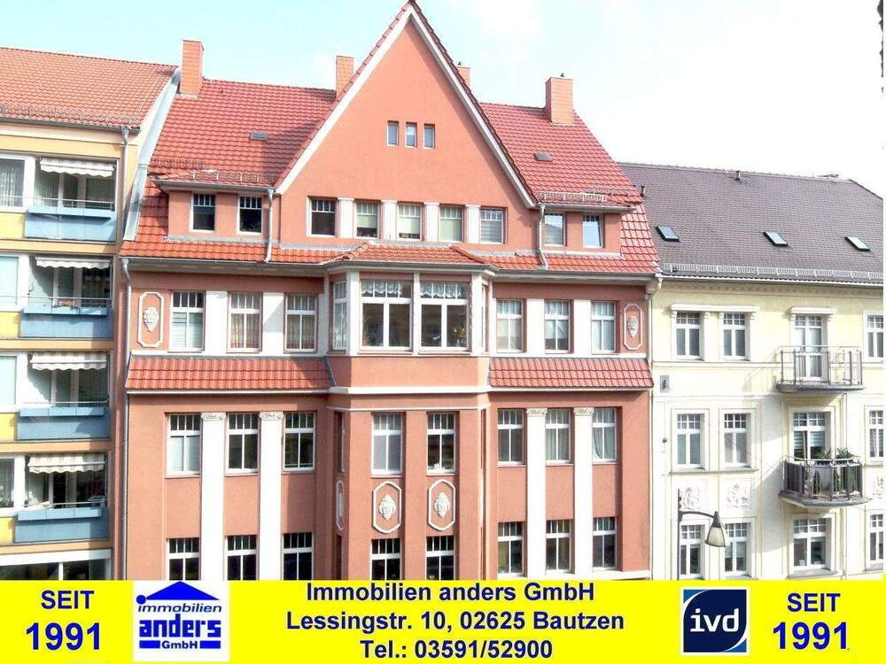 Thumbnail-Moderne 4-Raum-Wohnung mit Erker und Tageslichtbad in Bautzen