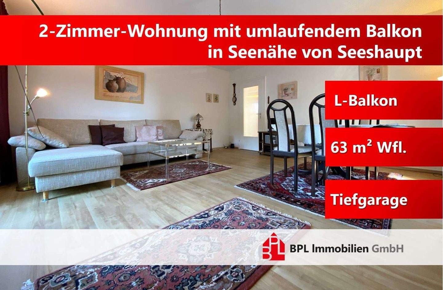 Thumbnail-Seeshaupt am Starnberger See - Charmante 2-Zimmer Wohnung im 1.OG mit umlaufendem Balkon