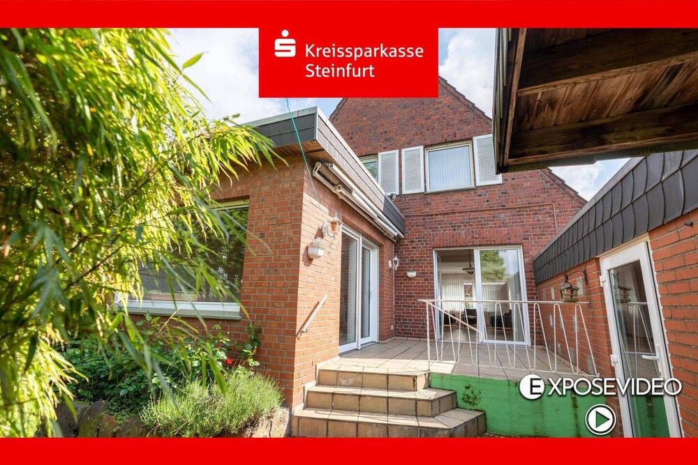 Thumbnail-Gepflegtes Einfamilienhaus mit großem Garten - fußläufig zur Emsgalerie & Ems