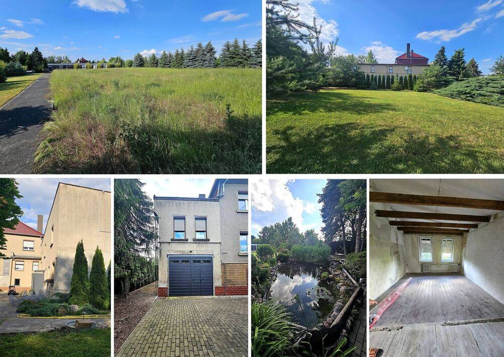 Thumbnail-Ca. 3.555 m² eingezäuntes Bau-Grundstück mit Bestand, EFH, 3 Garagen, Werkstatt, Teich u.v.a.m.