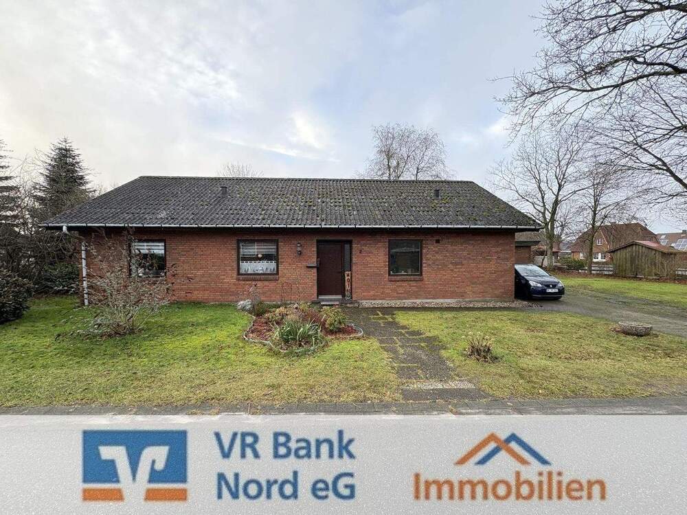 Thumbnail-Wohnen zur ebenen Erde in schöner Ortsrandlage nahe des Langenberger Forstes -EFH mit Garage-