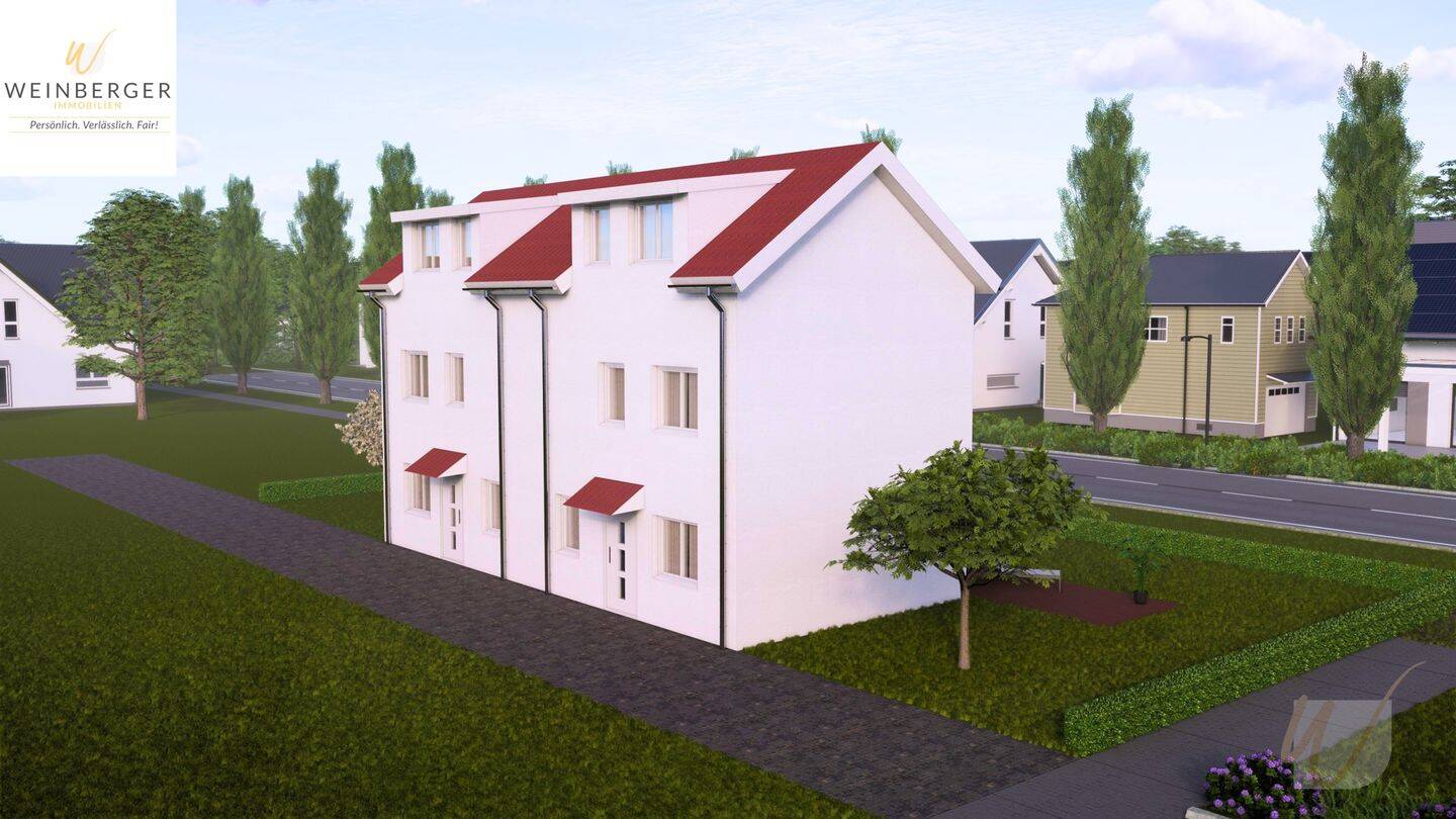Doppelhaus außen Rückseite