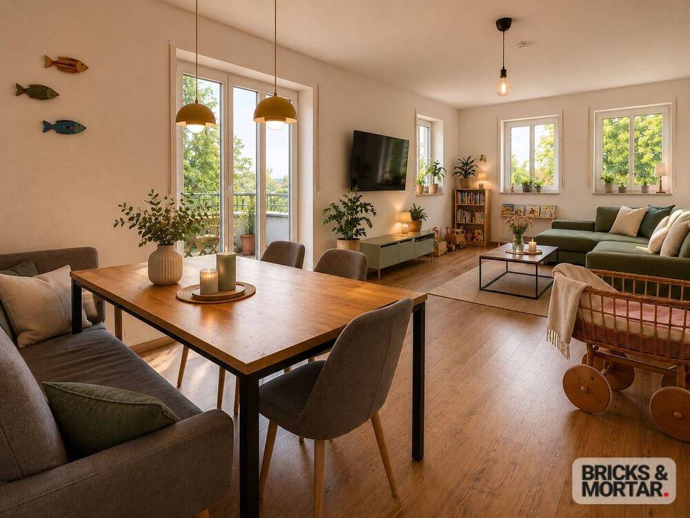 Thumbnail-3-Zimmer-Wohnung mit Balkon & Tiefgaragenstellplatz in Augsburg-Göggingen