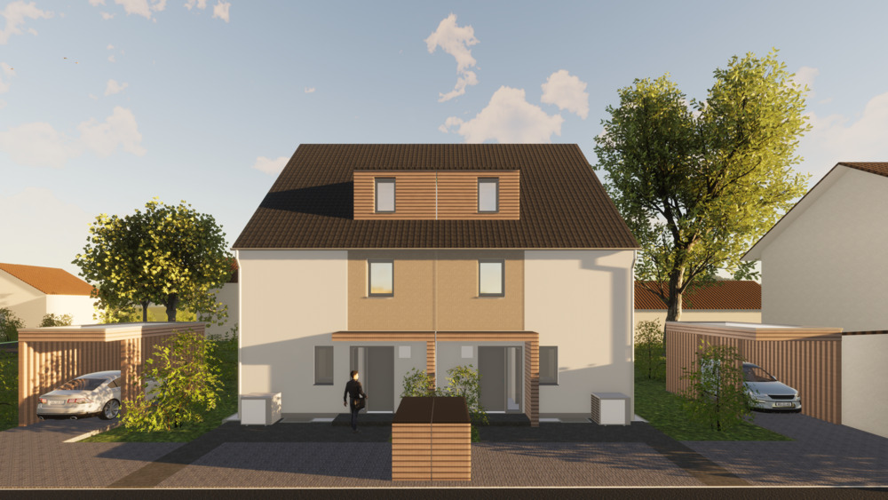 Thumbnail-Neubau - großzügige Doppelhaushälfte mit großer Süd-Terrasse in ruhiger Lage