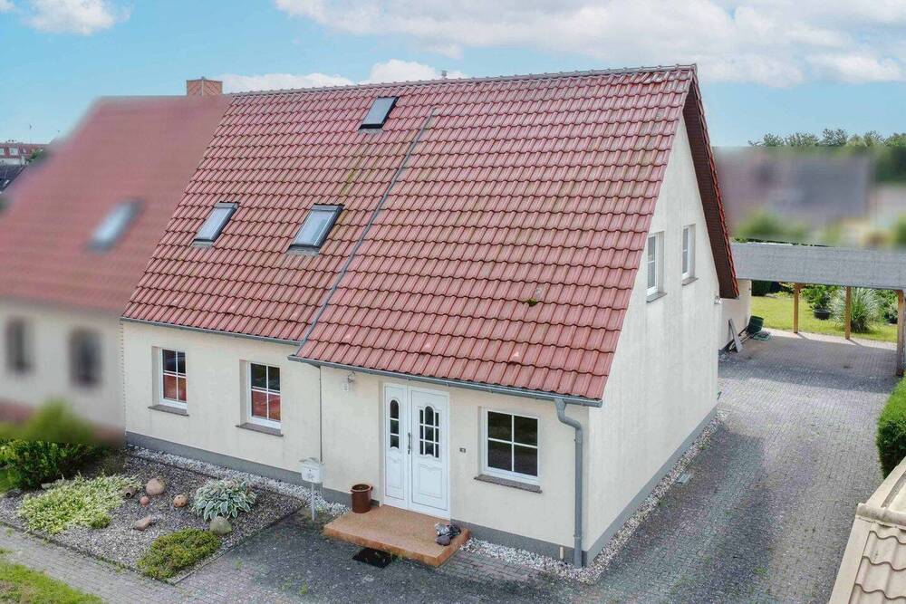 Thumbnail-Modernisierte Doppelhaushälfte mit Anbau, Photovoltaik und schönem Garten in Tribsees