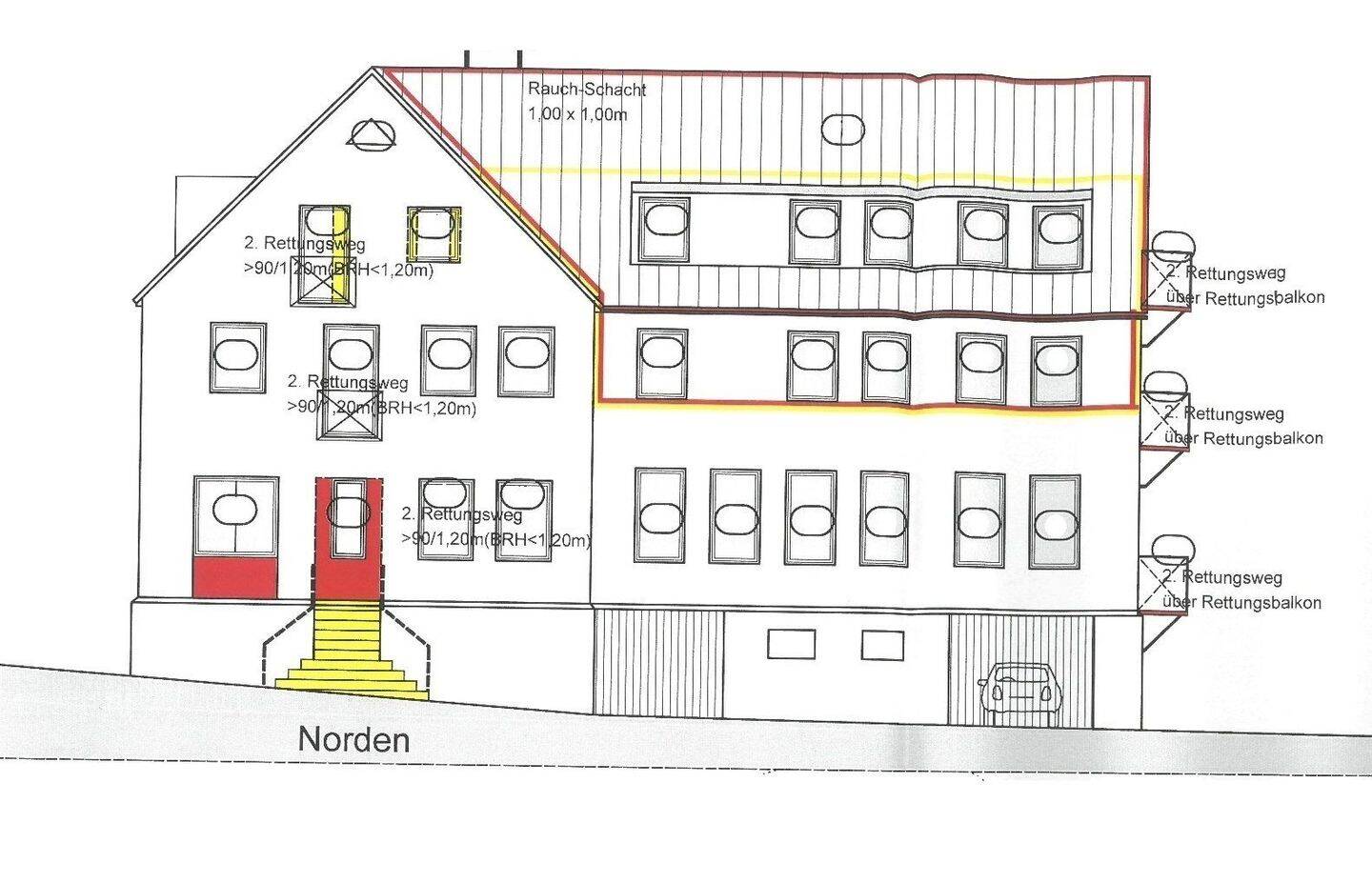 Thumbnail-Projektpaket: Bestandsgebäude mit Baugenehmigung zum Umbau als Mehrfamilienhaus!