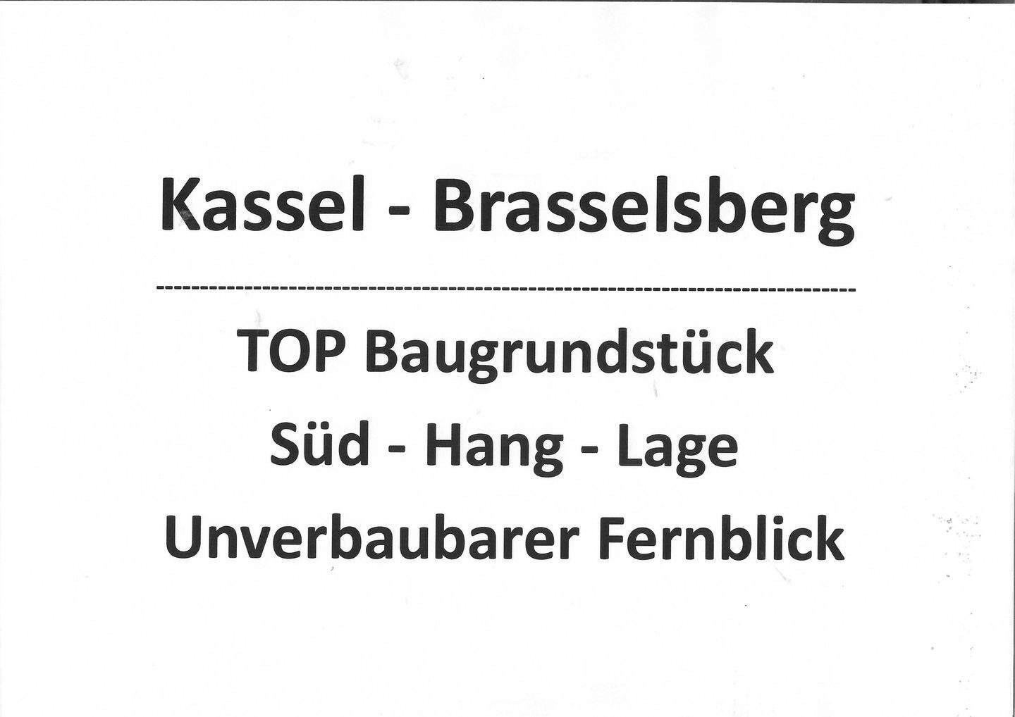 Thumbnail-Kassel - Brasselsberg: TOP Baugrundstück - Süd-Hang-Lage - Unverbaubarer Fernblick