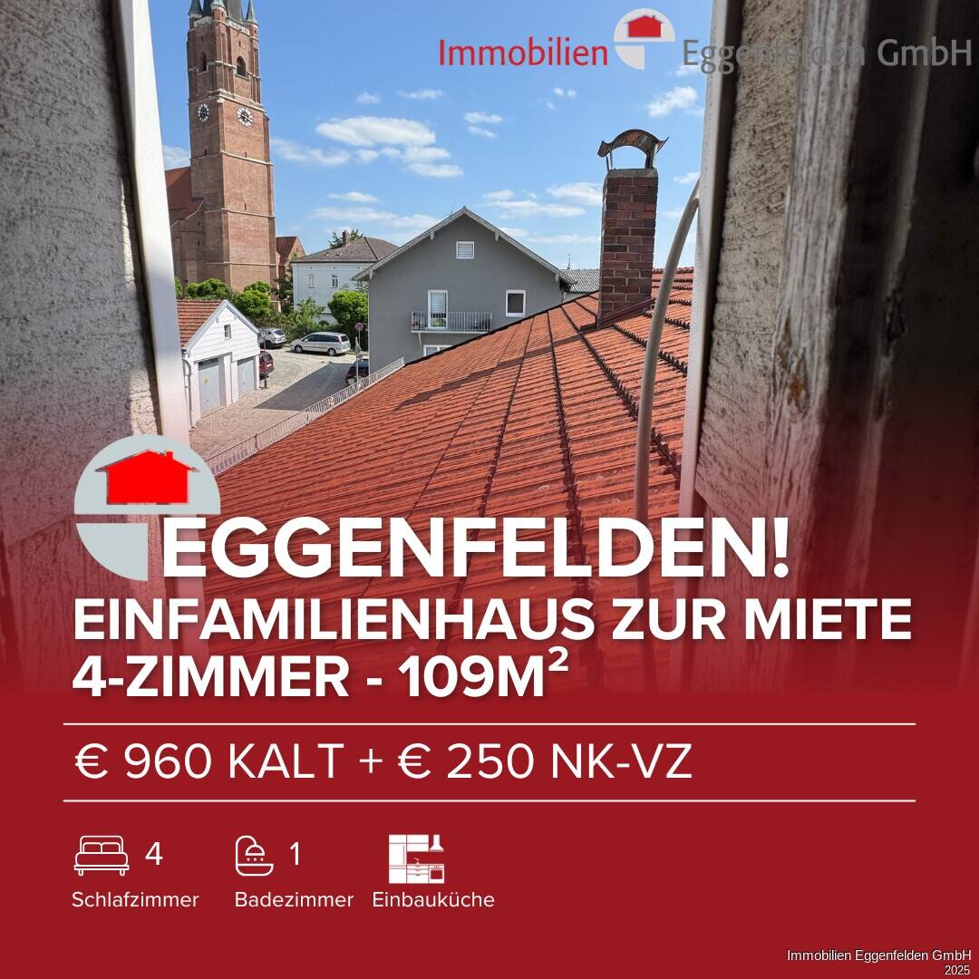Thumbnail-Charmantes Einfamilienhaus in zentraler Lage von Eggenfelden - mit 4 Schlafzimmern (251008)