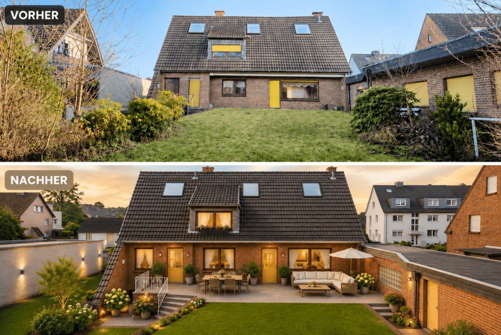 Thumbnail-119 m² & 135 m² - Zweifamilienhaus am Wald - ein Zuhause für Familie, Garten & Tiere.