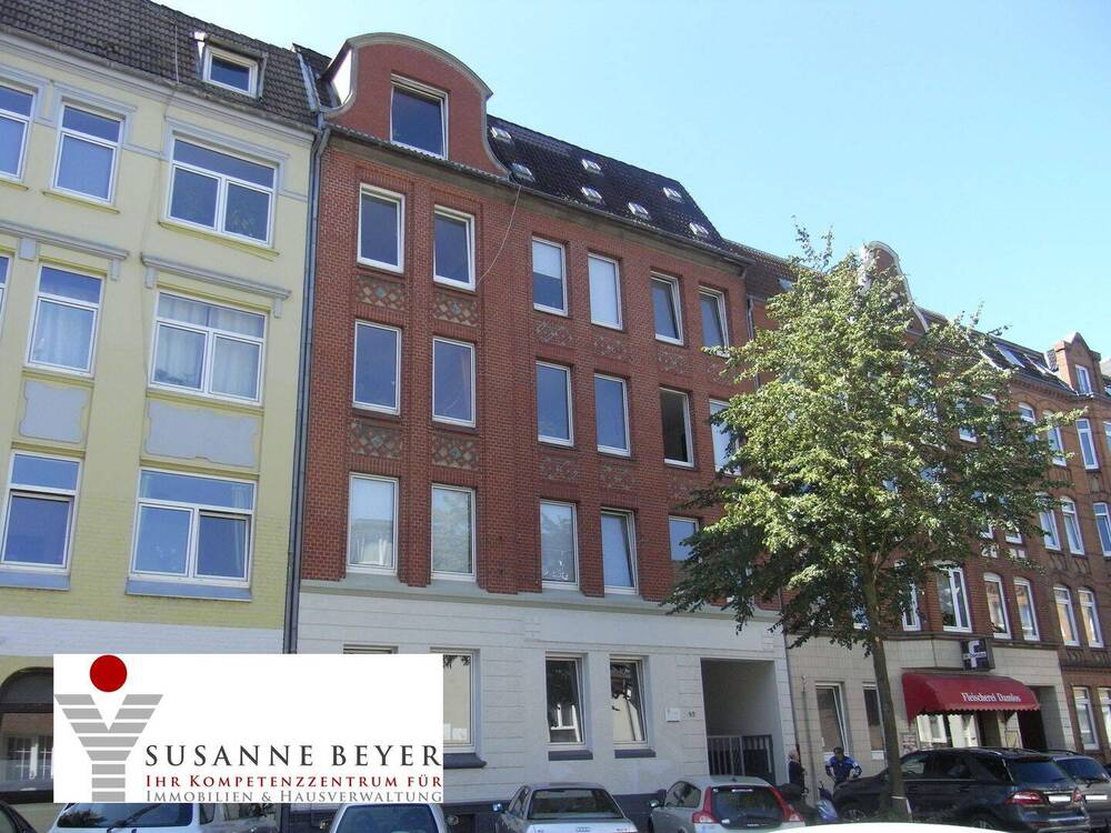 Thumbnail-Kiel - Hassee: Gemütliche WG geeignete 3 Zimmer Mietwohnung mit Balkon im Hochparterre