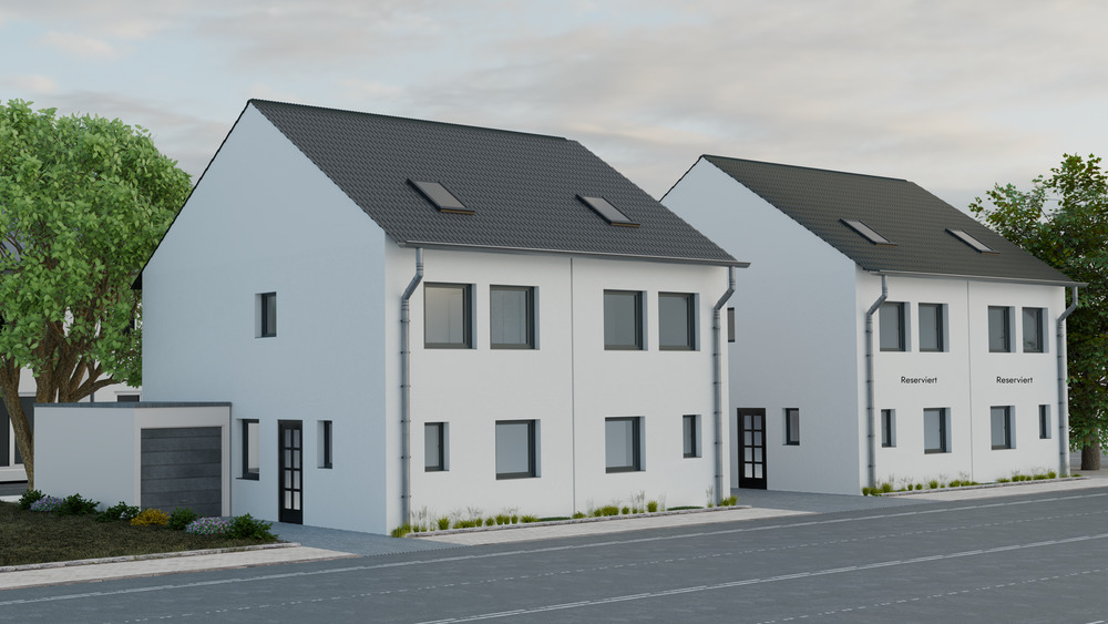 Thumbnail-Neubau von projektierten 4 Doppelhaushälften am Gertrudisplatz in Recklinghausen.