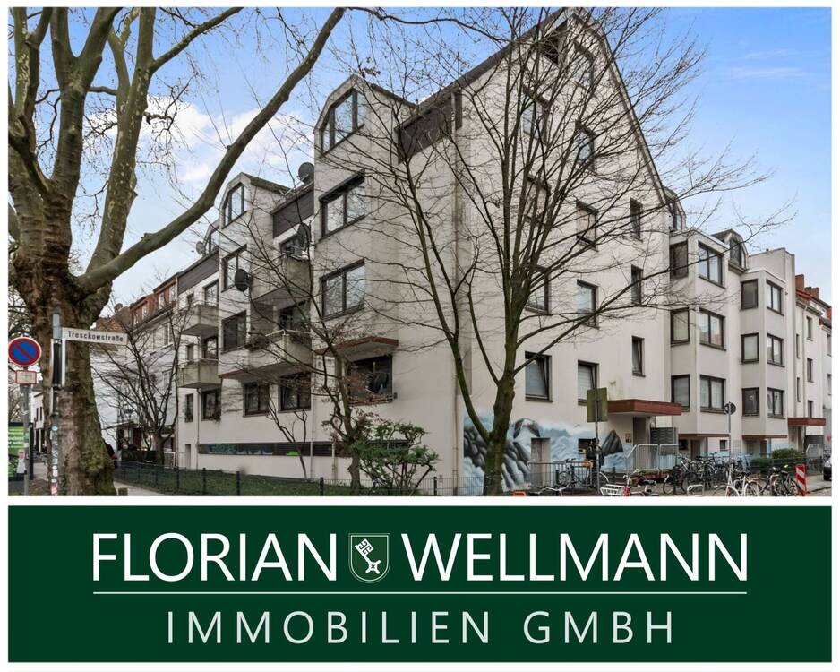 Thumbnail-Bremen - Fesenfeld | Gut geschnittene und solide ausgestattete 2-Zimmer-Wohnung mit Balkon und Pkw-Tiefgaragenstellplatz für Anleger