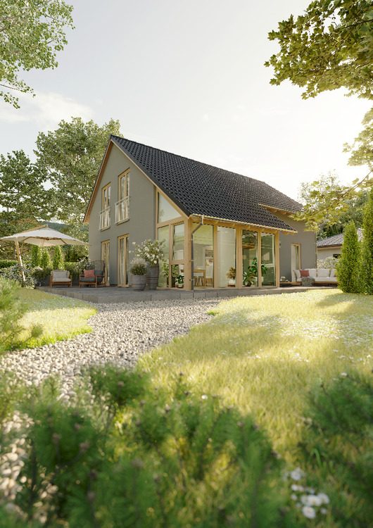 Thumbnail-INKLUSIVE Wintergarten & Carport: Energiesparend, bezahlbar & gemütlich. Massivhaus in Niedenstein