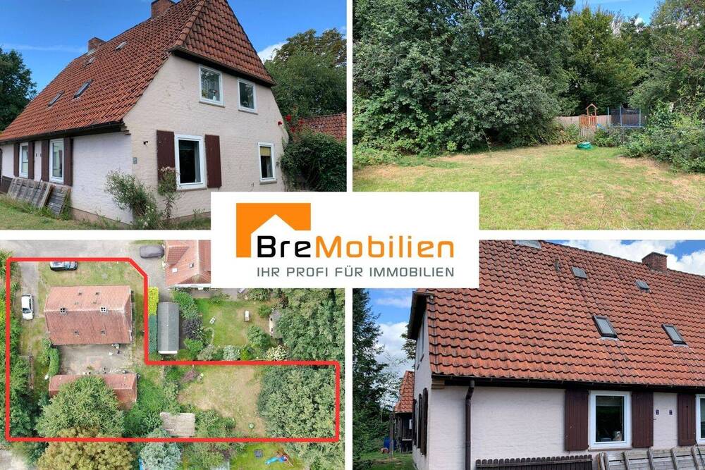 Thumbnail-2 DHH auf großzügigem Grundstück in begehrter Lage von Bremen-Horn! Sanierungsobjekt!