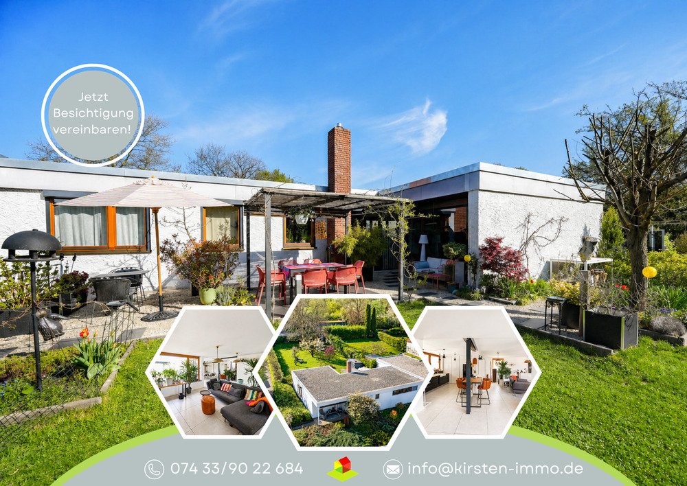 Thumbnail-Zentrumsnaher Bungalow in Reutlingen, hochwertig modernisiert, mit außergewöhnlichem Grundstück!