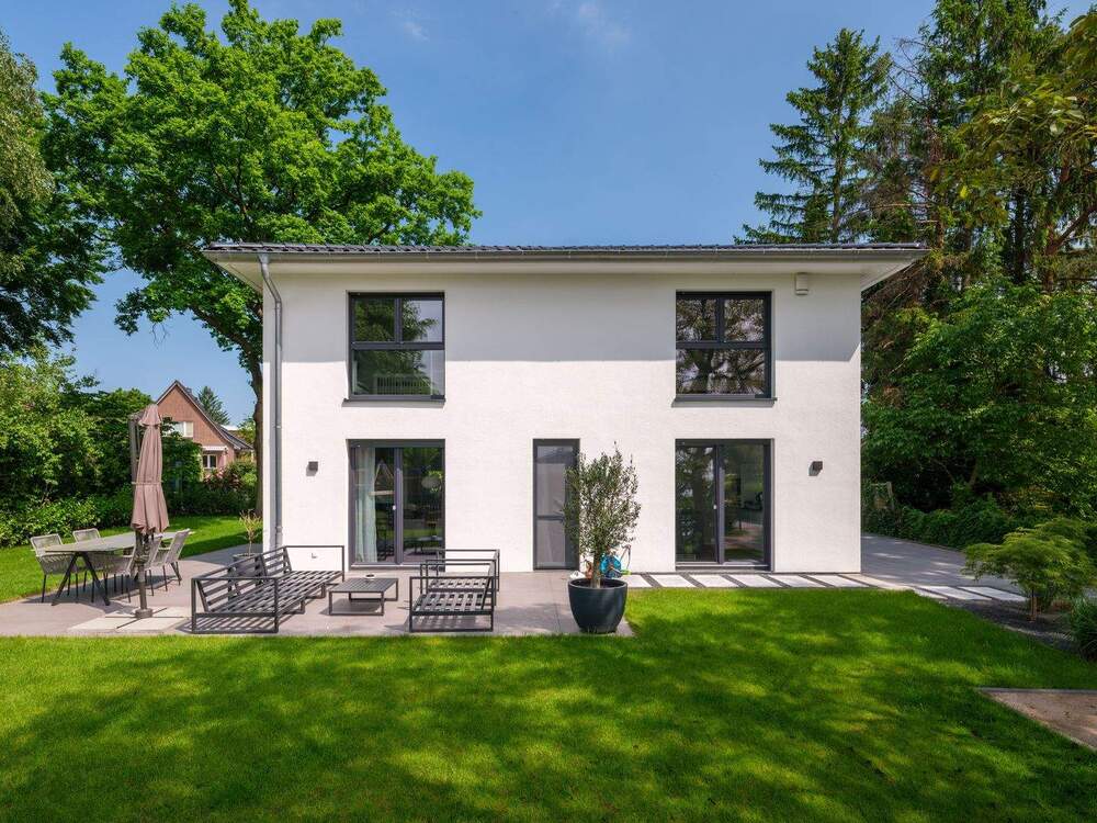 Thumbnail-Toplage in Sasel . Exklusives KfW55 Doppelhaushaus mit Wärmepumpe