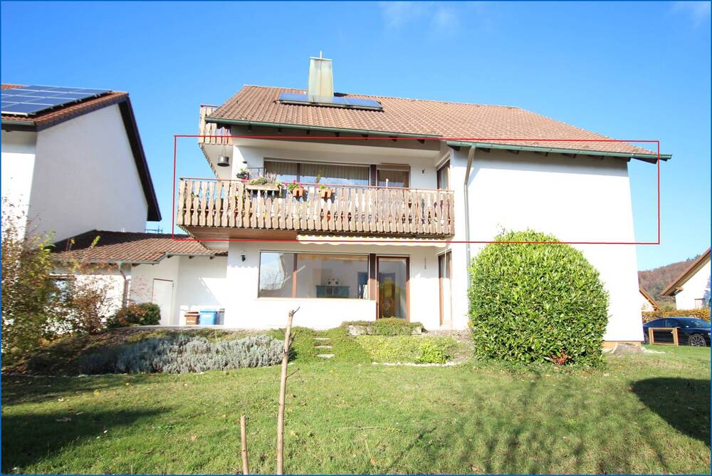 Hausansicht Balkon