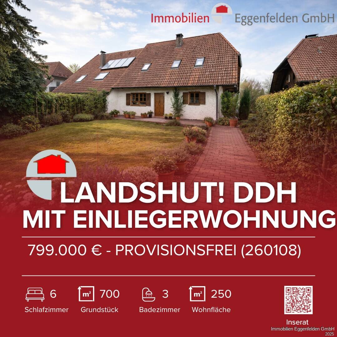 Thumbnail-Landshut Stadtteil Berg! PROVISIONSFREI! DHH mit Einliegerwohnung