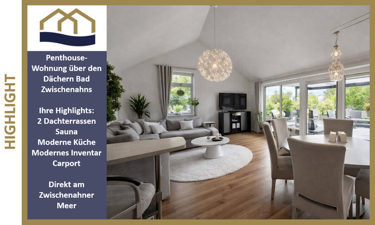 Thumbnail-Einfach WOW- Ihre Ruheoase über den Dächern von Bad Zwischenahn mit Sauna und 2 großen Dachterrassen