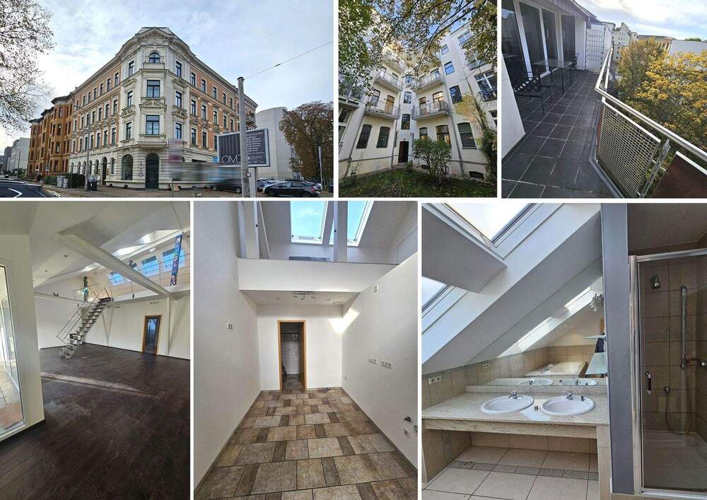 Thumbnail-Helle DG-Wohnung mit Galerie, ca. 64 m² WZ, Kamin, Gäste-WC, gr. Balkon, Lift, SP mgl.