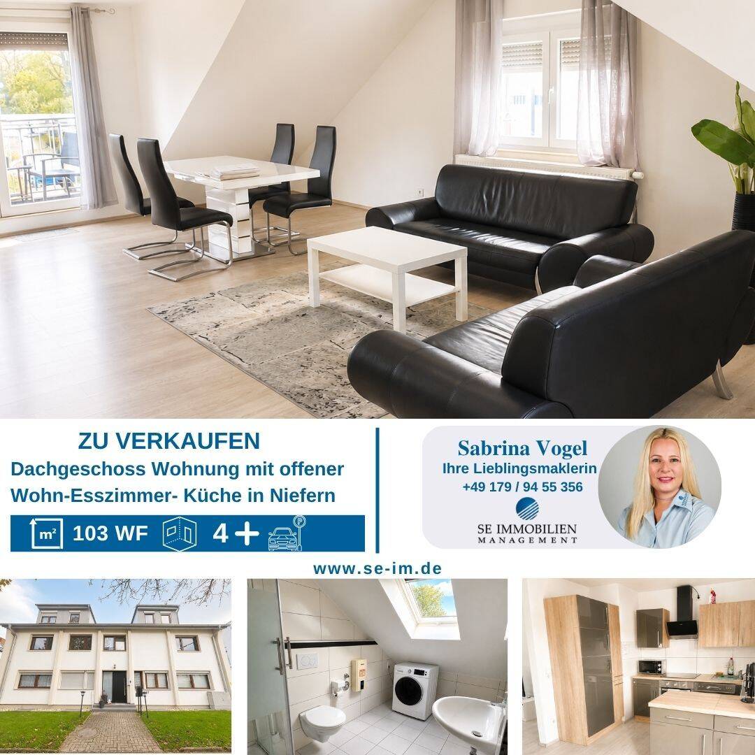 Thumbnail-Modernes Wohnen unterm Dach - 4-Zimmer-Wohnung mit Balkon für Paare oder Familien